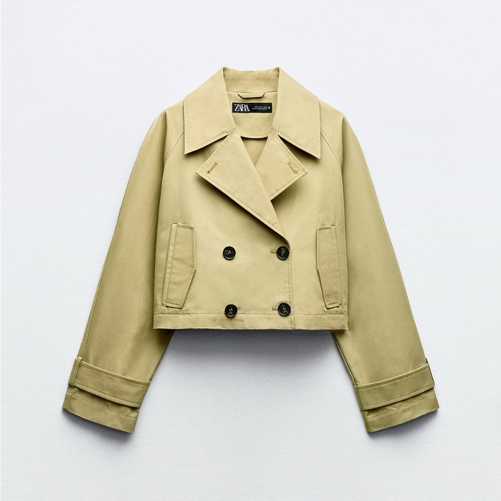 Zara crop trench jacket like new